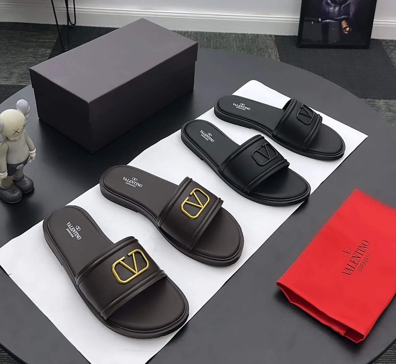 Original Valentino Palm Slippers